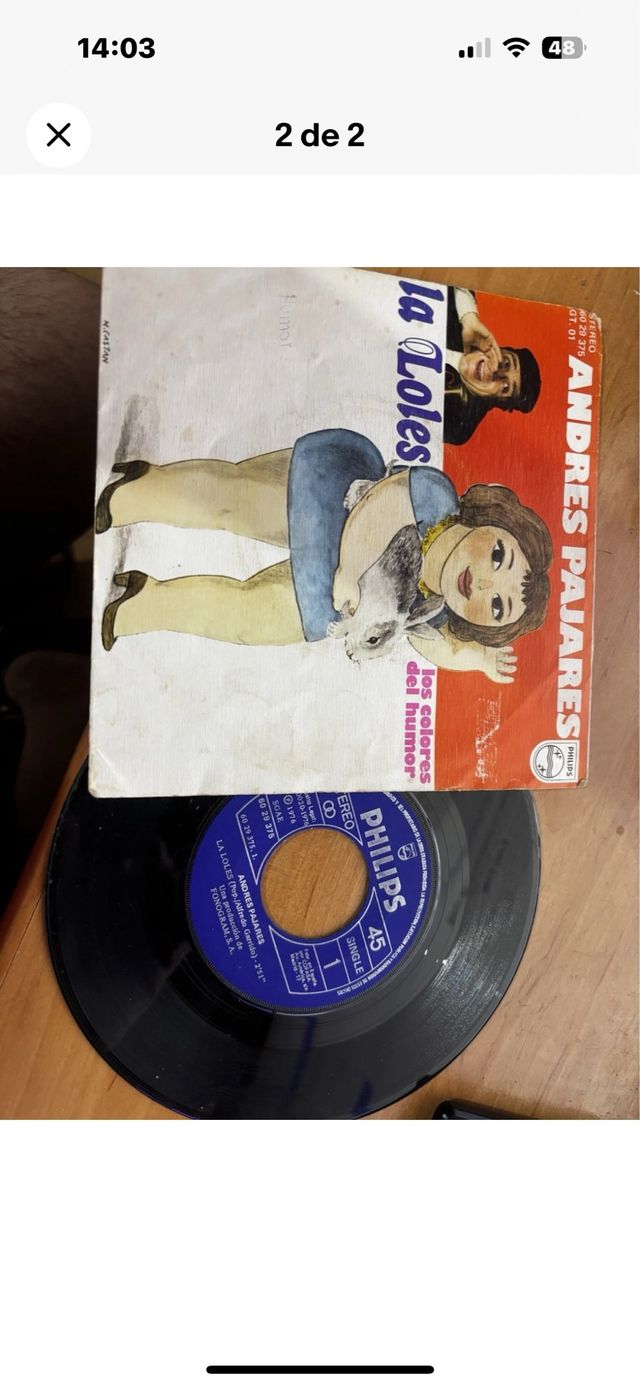 Disco vinilo Andrés Pajares: La Lola