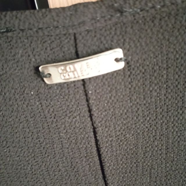 Top paillettes COVERI nero