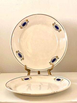 Platos antiguos Somain “Décor Java” – Lote de 2 un