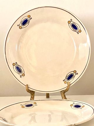 Platos antiguos Somain “Décor Java” – Lote de 2 un