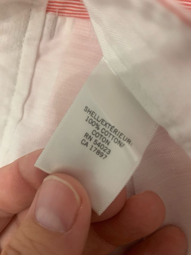 Shorts Banana Republic - Rojo y blanco, talla 33.