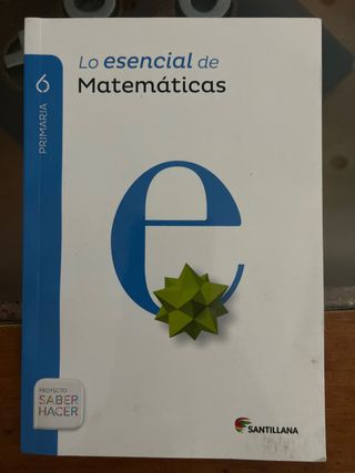 libro matematicas 6º primaria santillana