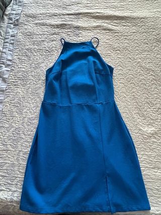 Vestido azul corto para fiesta