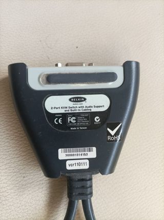 Switch KVM Belkin 2 puertos con audio