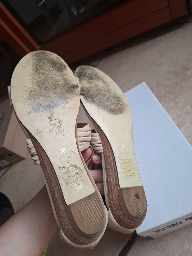 Sandali BP ZONE beige pelle 38