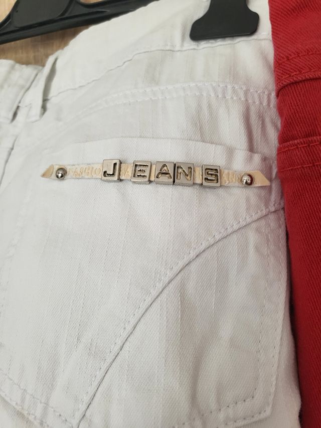 2 Pantalones ML DENIM - Rojos y Blancos