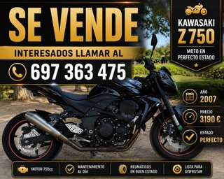 Kawasaki Z750 - Moto en perfecto estado