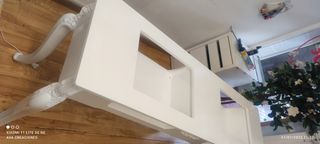 Mesa manicura blanca doble duo