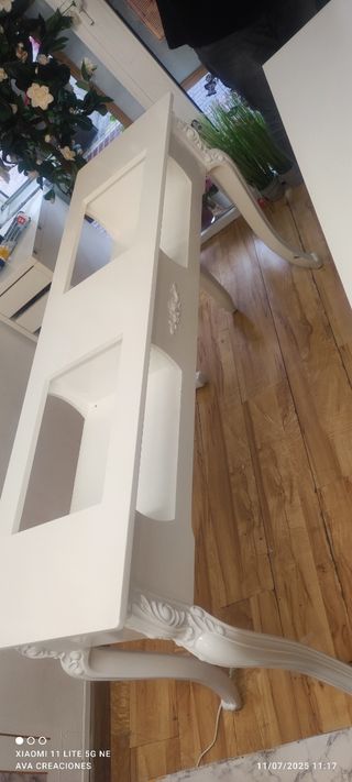 Mesa manicura blanca doble duo