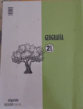 Libro geografía segundo bachillerato forrado
