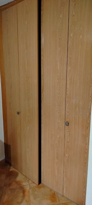 Puertas armario abatibles madera