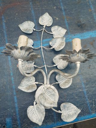 Applique da parete in metallo nero