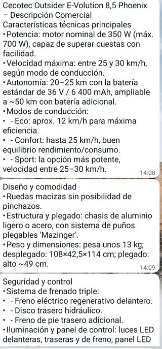 Cecotec Outsider Evolu 8.5 batería para cambiarla
