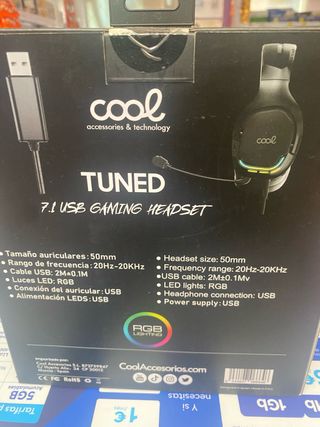 Auriculares Gaming Cool Tuned 7.1 USB