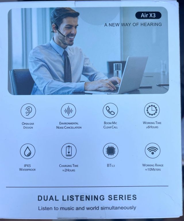 Auriculares Open Ear Air X3