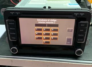 Radio navegador GPS VW RNS 510 original, reparado.