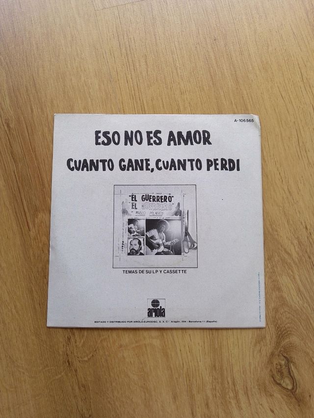 Vinilo Pablo Milanés: Eso No Es Amor