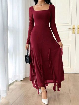 Vestido rojo elegante