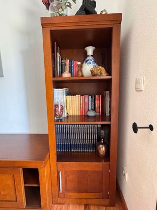 Conjunto muebles salón madera de cerezo maciza