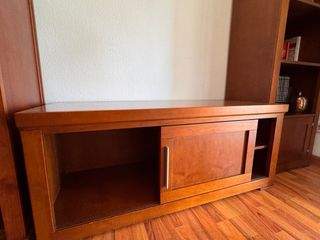 Conjunto muebles salón madera de cerezo maciza