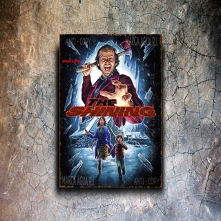 PLACA METALICA EL RESPLANDOR CARTEL CINE TERROR