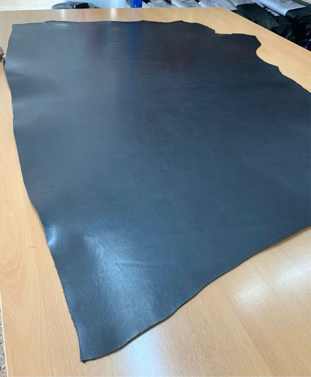 Cuero cuello Veg. Negro 3mm ALTA CALIDAD