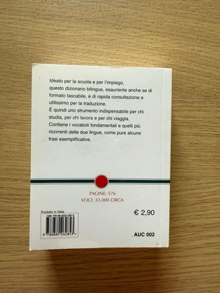 Dizionario Inglese Tascabile. Inglese-italiano,...