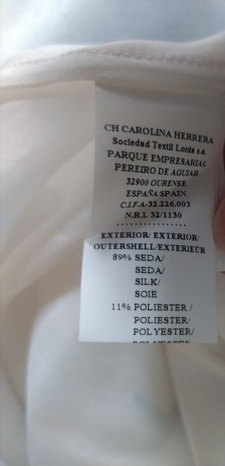 Vestido Carolina Herrera - Azul y Blanco