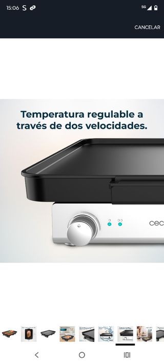 Plancha de asar 

Cecotec: 40x30cm