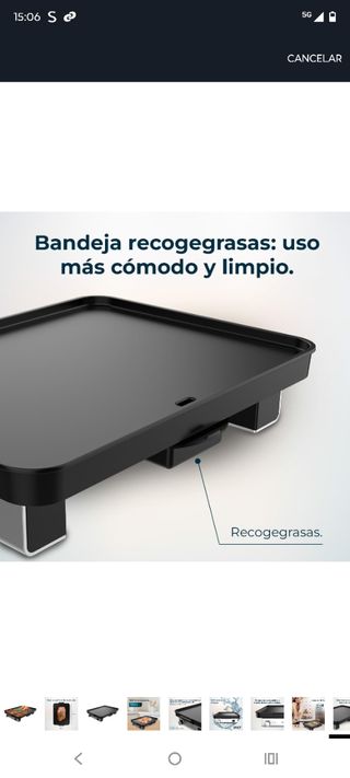 Plancha de asar 

Cecotec: 40x30cm
