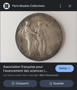 Medalla de bronce 1872 AFAS
