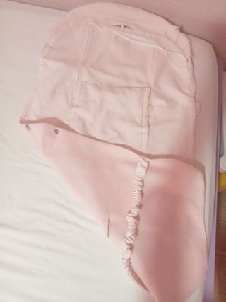 Funda carrito bebé rosa