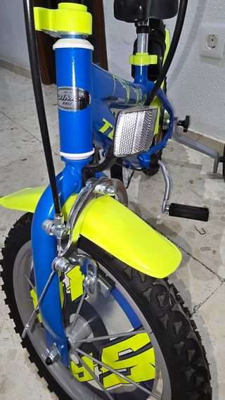 Bicicleta niño 14" azul