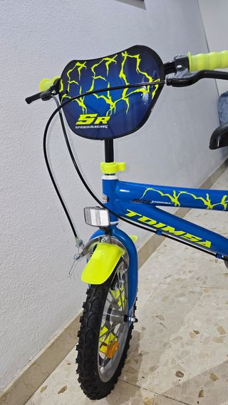 Bicicleta niño 14" azul
