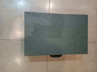 Maleta madera gris vintage