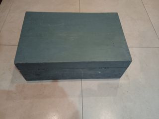 Maleta madera gris vintage