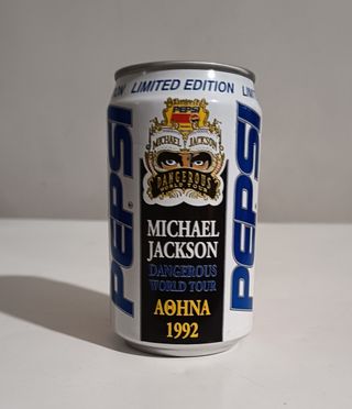 Vintage rare can Pepsi M. Jackson World Tour 1992 