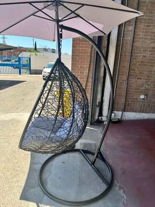 Sillón colgante gris nuevo