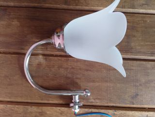 Coppia Lampade Parete - Tulipano - Argento