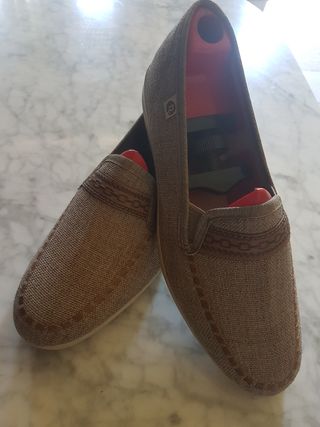 Zapatos planos beige y marrón - Talla 41