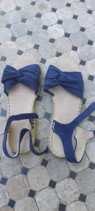 Sandalias azules mujer talla 38