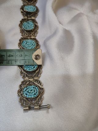 Bracciale vintage argento turchese