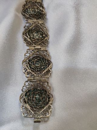 Bracciale vintage argento turchese