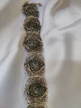 Bracciale vintage argento turchese