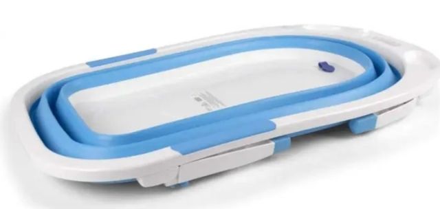 Bañera bebé plegable azul marca Interbaby