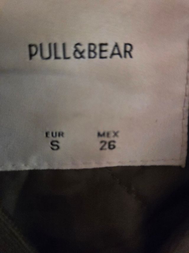 Chaqueta bomber verde caqui, talla S