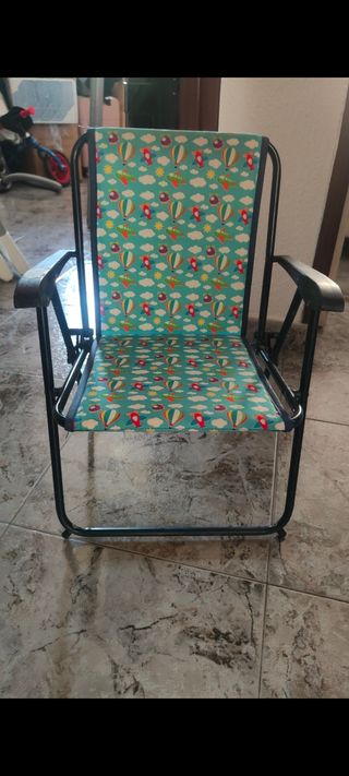 Silla playa plegable multicolor