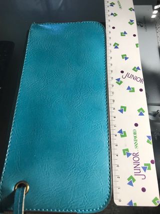 Borsetta Turchese - Pochette Pelle