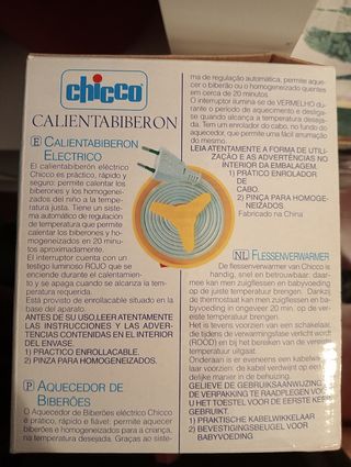 Calienta biberones Chicco