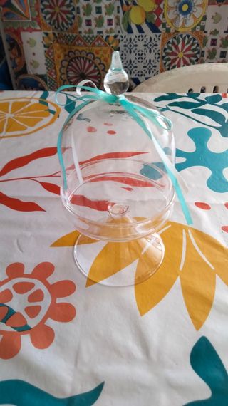 Porta caramelle vetro trasparente 17×9 cm